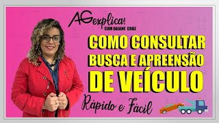 COMO CONSULTAR BUSCA E APREENSÃO DE VEÍCULOS FÁCIL CONSULTA TODOS ESTADOS LINK NA DESCRIÇÃO [upl. by Eanahs442]