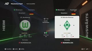 FC 25007 7Spieltag 2425 VFL Wolfsburg gegen SV Werder Bremen 201024 quot💚quot HDPS5 [upl. by Rosenzweig599]