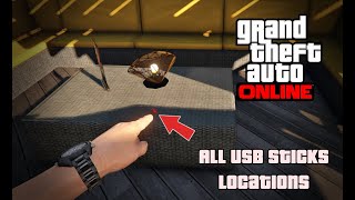 Grand Theft Auto Online  All USB Sticks Locations [upl. by Aietal713]