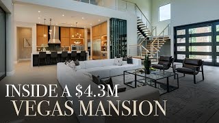 Inside a Stunning 4395000 Las Vegas MANSION [upl. by Swehttam]