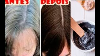 CABELO BRANCO fica PRETO SÓ com ISSO NUNCA MAIS COMPRE TINTA RECEITA NATURAL [upl. by Assirrec]