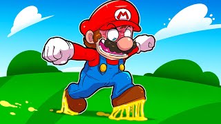 MARIO WORLD mas é IMPOSSÍVEL andar ou correr [upl. by Nitsuj]