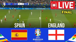 🔴LIVE  ENGLAND vs SPAIN I UEFA EURO 2024 FINAL MATCH I FULL MATCH STREAMING I eFOOTBALL PES 21 [upl. by Airdnaz]