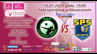 Tauron Puchar Polski w piłce siatkowej mężczyzn mecz 4 rundy KS Rudziniec vs SPS Słupca [upl. by Nosliw657]