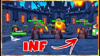 INF VOLCANO GLITCH in TOILET TOWER DEFENSE toilettowerdefence [upl. by Noram]