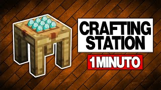 Crafting Station en 1 Minuto  Mesa de Crafteo Mejorada 🔨 [upl. by Yci199]