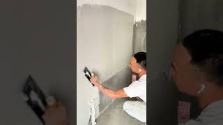 How to Scrape White Plaster for Smooth Walls process puttywork [upl. by Nonarb227]