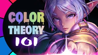 🎨 BASIC COLOR THEORY  YouTube Art School [upl. by Savart]