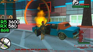 Grand Theft Auto San Andreas  Ryzen 5 3600 Rx 580 8GB 8GB RAM [upl. by Lebasi]