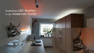 Moderne Beleuchtung LED Küche Dualweisse LED Streifen [upl. by Innep]