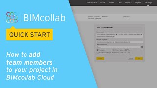 BIMcollab Quick Start How to add team members to your project in BIMcollab Cloud [upl. by Lorilyn]