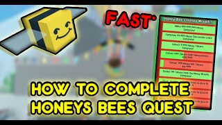 HOW TO FINISH HONEY BEES QUEST 2024 BEESMAS Roblox Bee Swarm Simulator [upl. by Fiester]