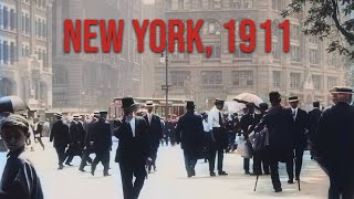 New York City in 1911  Restored Footage [upl. by Badr867]