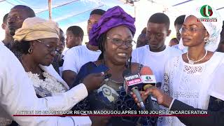 ACTION DE GRACE POUR RECKYA MADOUGOU APRES 1000 JOURS DINCARCERATION [upl. by Kellyn440]