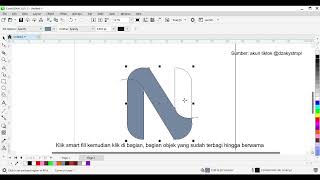 Desain Grafis Pemula Menggunakan Interactive Tool dan Smart Fill dalam Membuat Logo [upl. by Neetsirhc227]