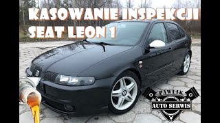 Seat Leon 1 kasowanie inspekcji Insp reset oilserwis [upl. by Aihseit]