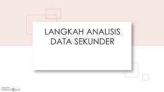 LANGKAH  LANGKAH PENELITIAN DATA SEKUNDER BIDANG KESEHATAN [upl. by Emmeram]