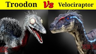 Troodon Vs Velociraptor  क्या चालाक से Dinosaur मार पायेगा तेज Raptor को [upl. by Enawtna]