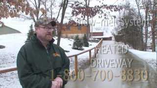 Indiana Warm Floors Heated Driveway  Snowmelt  CLP Marketing Angola [upl. by Boyden]