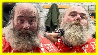 Unbelievable Santa Beard Makeover A Stunning Transformation Christmas [upl. by Bocoj]