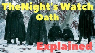 The Nights Watch Oath explained  livestream with Crowfoods Daughter [upl. by Coffee606]