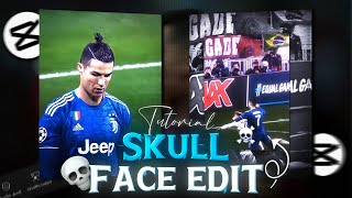 Capcut  Trending Skull Face Edit Tutorial [upl. by Nnaecarg]