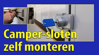 Camper TV 216 Campersloten zelf installeren [upl. by Enohpets]