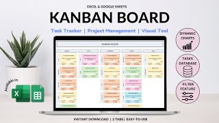 Kanban board tutorial  Tasks tracker and organizer  Easily visualize your tasks [upl. by Aderf]