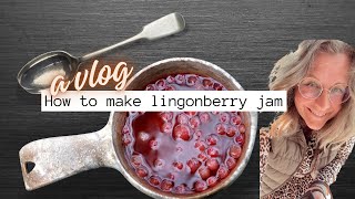 How to make lingonberry jam  A VLOG  Linda Klinton [upl. by Rankin]