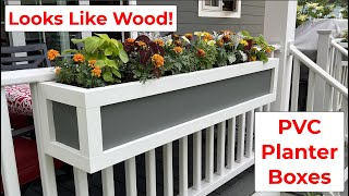 How To Build PVC Flower Boxes That Look Like Real Wood Will Never Rot and Will Last Forever [upl. by Giuseppe]