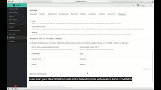 Integrate Zoho SalesIQ with Clearbit Reveal [upl. by Nazler]