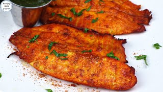 BBQ Tandoori Grilled Fish  NEW Healthy Grilled Fish Restaurant Style Recipe In Pan No Oven  Grill [upl. by Willy]