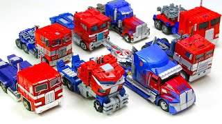 Transformers G1 Siege Bumblebee Movie Voyager Class 8 Optimus Prime Truck Car Robot Toys [upl. by Eeneg]