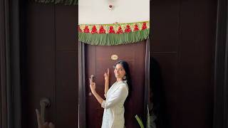 Never seen before banana leaf toranam 😍 toran toranam torandecoration diy diwalidecor [upl. by Audley]