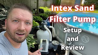 Intex Sand Filter Pump Complete Setup and Review [upl. by Ahsoek]