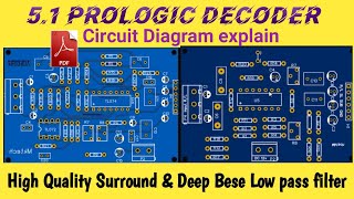 51 PROLOGIC BOARD  Prologic decoder with 4558 [upl. by Lindbom]