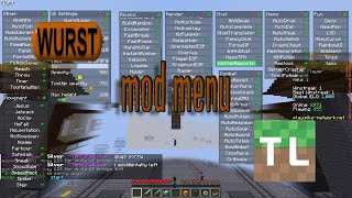 WURST client on TL LAUNCHER download tutorialmod menu [upl. by Adest]