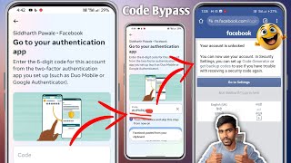 Facebook Two factor authentication problem solved 2024 Code not received problem authentication app [upl. by Idnahk]