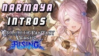 Granblue Fantasy Versus Rising Narmaya dialogue intros [upl. by Essined]