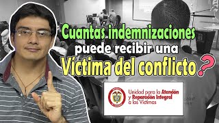 Cuantas indemnizaciones administrativas puede recibir una víctima del conflicto [upl. by Jilleen]