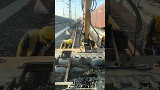 Railway maintenance and sleeper replacement  good tools and machinery improve work efficiency [upl. by Mini]