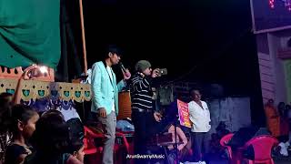 Huttidare kannada nadalli huttabeku Song On stage😱🎤 💛❤️ Navaratri dandiya Night [upl. by Kolnick]