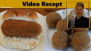 Kroketten en bitterballen maken  Heerlijk recept [upl. by Annaillil632]