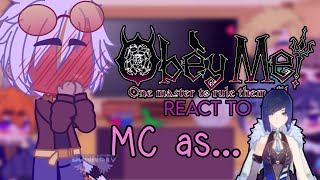 Obey me react to MC as Yelan genshin impact [upl. by Dowski]