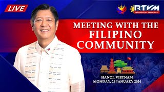 Meeting with the Filipino Community in Vietnam 1292024 [upl. by Abram758]