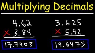 Multiplying Decimals  Basic Introduction [upl. by Nodnyl]