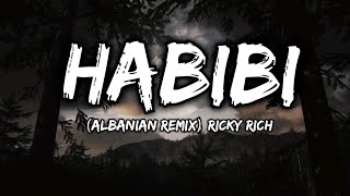 Habibi  Ricky Rich  Albanian Remix  Lyrics [upl. by Ahsemaj]