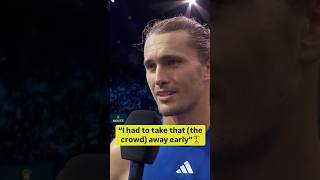 Zverev on how he was able to defeat Ugo Hubert 62 62 to win the Paris Title 🎥 ATP Media [upl. by Einalem]