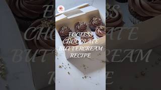 Eggless chocolate buttercream frosting recipe Eggless frosting recipe Perfect buttercream frosting [upl. by Nanam]