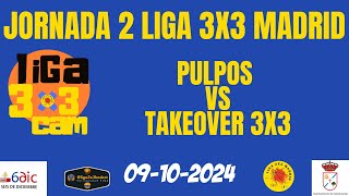 Pulpos Vs Takeover 3x3 Jornada 2 Liga 3x3 Madrid Pista 1 [upl. by Gayel]